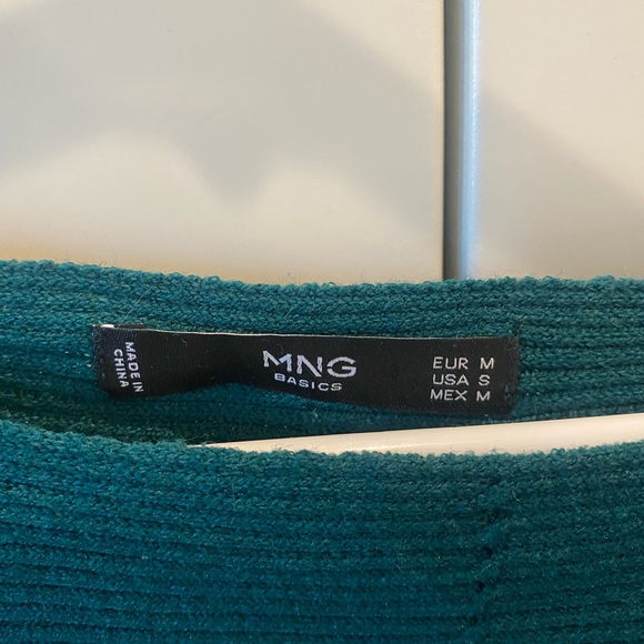 Mango MNG Basics Green Sweater | Small - Picture 3 of 4